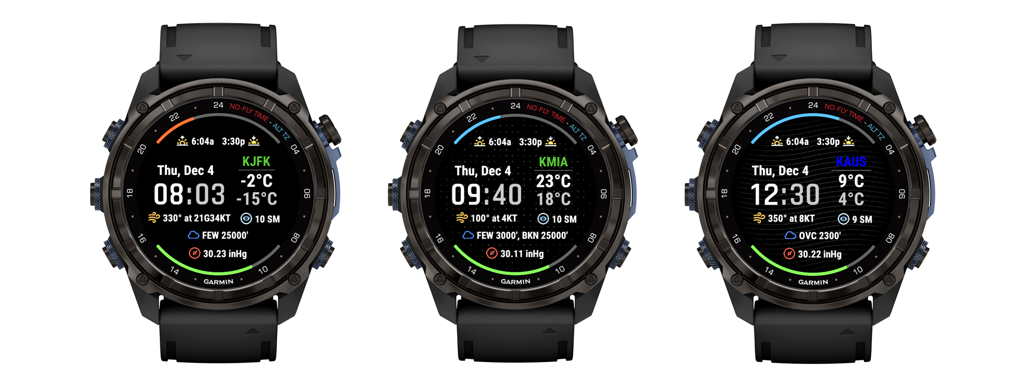 METAR Digital (Decoded Aviation Weather) for Garmin Watch